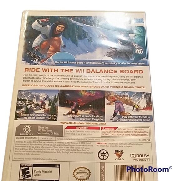 Wii Game Shaun White Snowboarding - Picture 2 of 3